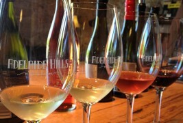Wine in Adelaide hills wine glasses